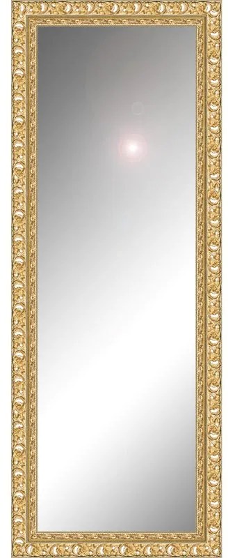 Specchio rettangolare in legno oro 125 x 40 cm