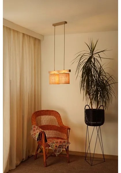 Brilagi - Lampadario a sospensione con filo FOREST 2xE27/15W/230V pino/marrone