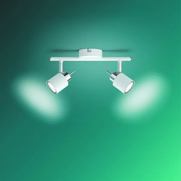 Philips - Faretto MERANTI 2xGU10/35W/230V bianco