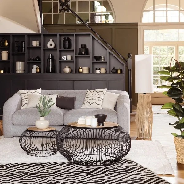 Atmosphera - Lampada con piedistallo AISSA 1xE27/40W/230V