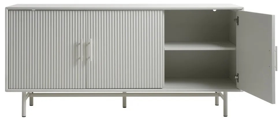 Cassettiera grigia 160x75x45 cm Palma – Unique Furniture