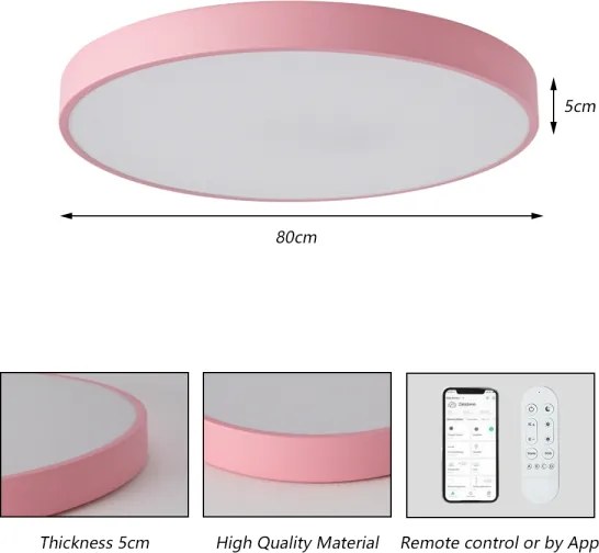 Brilagi-LED Lampada dimmerabile POOL SMART LED/100W/230V 80 cm Wi-Fi Tuya+telecomando rosa