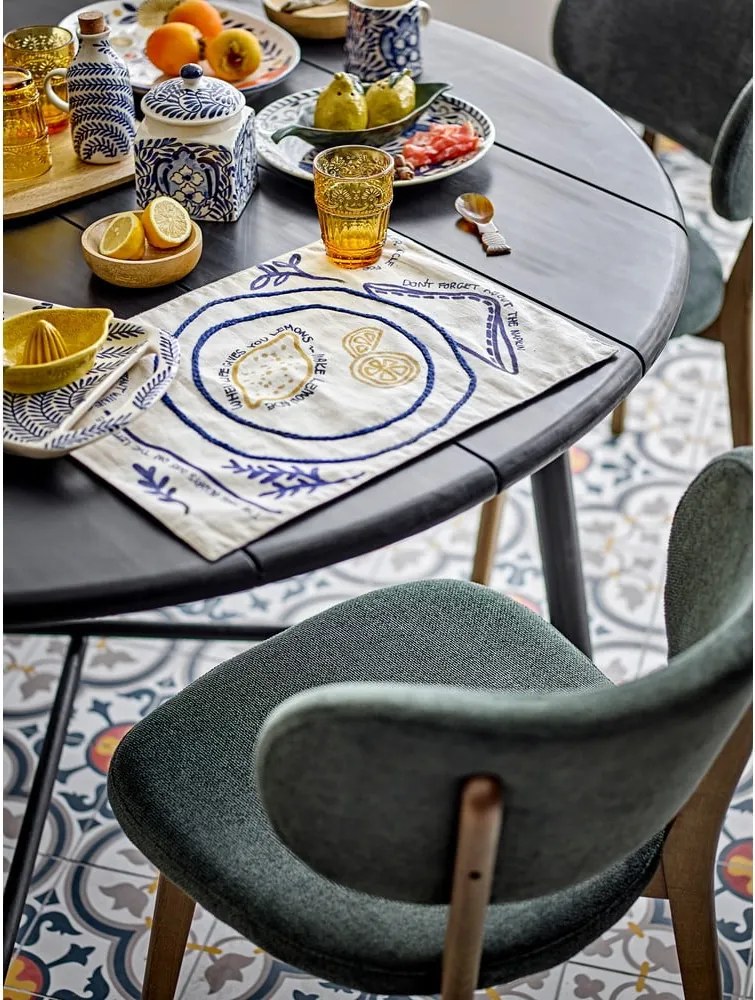 Sedia da pranzo verde scuro/marrone Cally – Bloomingville