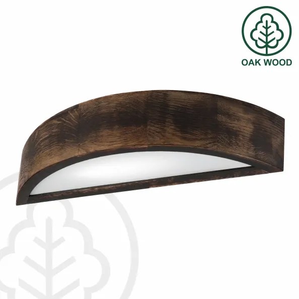 Brilagi - Applique LED CARVALHO SMOKEY 1xE27/60W/230V rovere