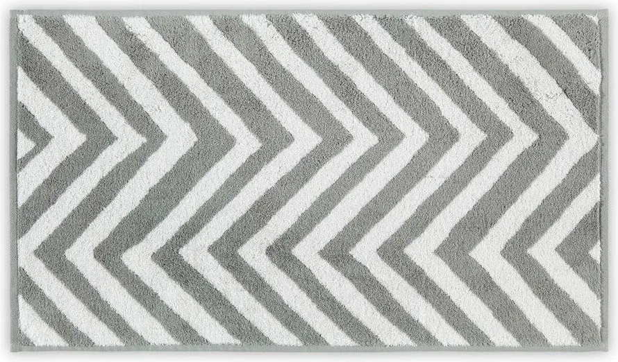 Asciugamano in cotone bianco-grigio 33x33 cm Chevron - Foutastic