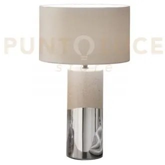 Lume tataka rosa cipria con paralume in velluto 1 luce attacco e27 ...