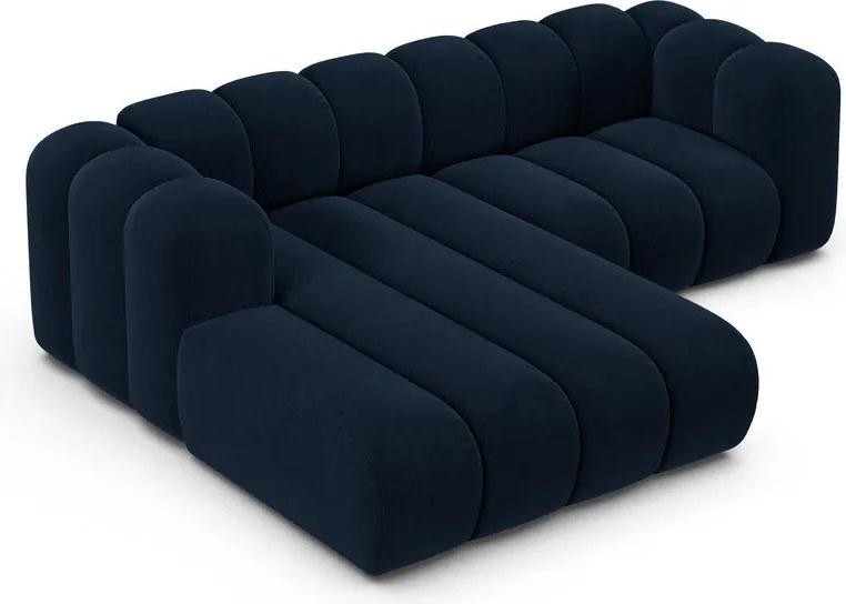 Divano angolare blu scuro ad angolo sinistro Lupine - Micadoni Home