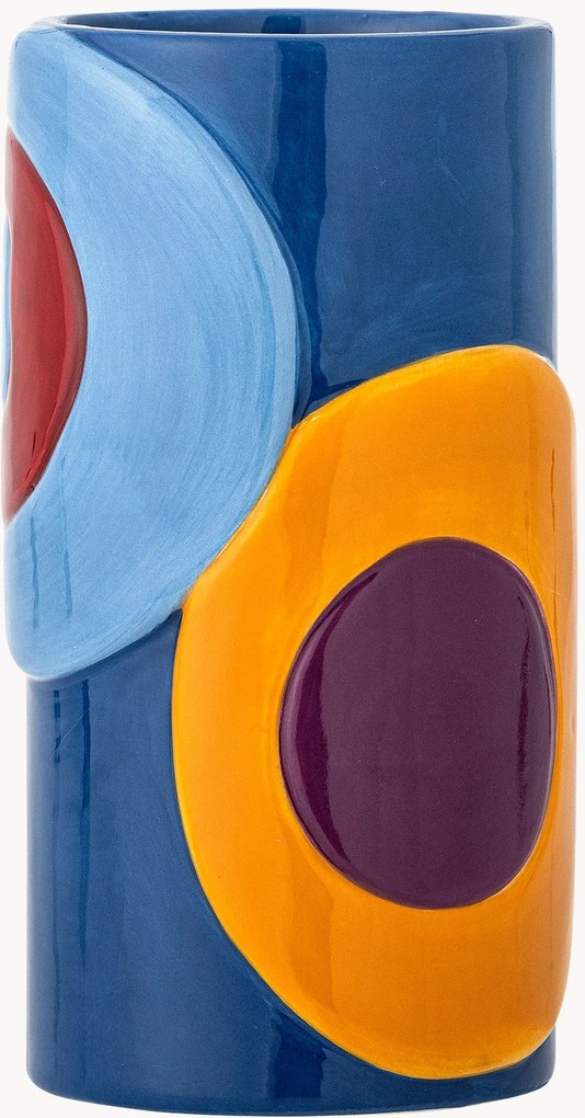 Vaso di design in ceramica dipinto a mano Polivia, alt. 18 cm