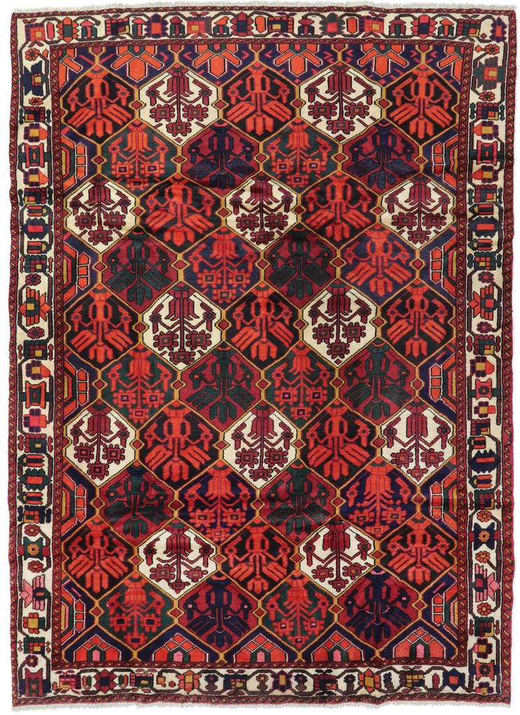 Bakhtiar Tappeto 200 x 270 (Iran) Annodato A Mano