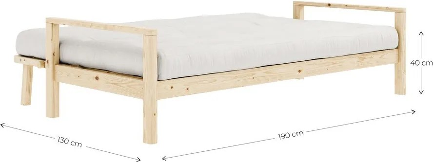 Divano letto verde scuro 205 cm Knob - Karup Design