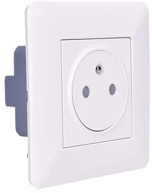 Solight 5B142 − Presa SLIM PUSH, bianca