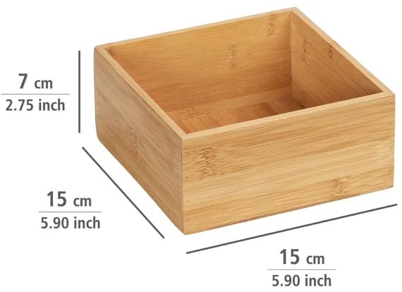 WENKO 23919100 - Vassoio TERRA 15 x 7 cm marrone