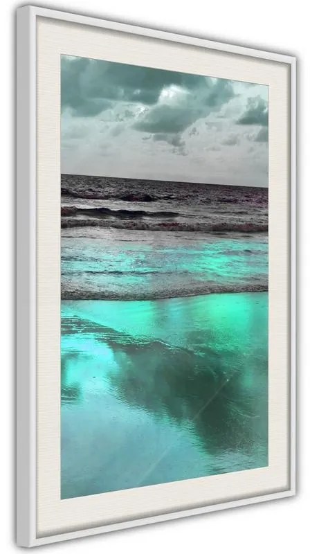 Poster  Iridescent Sea  Cornice Quadri Cornice nera con pass-partout, Larghezza x Altezza Home decor 20x30