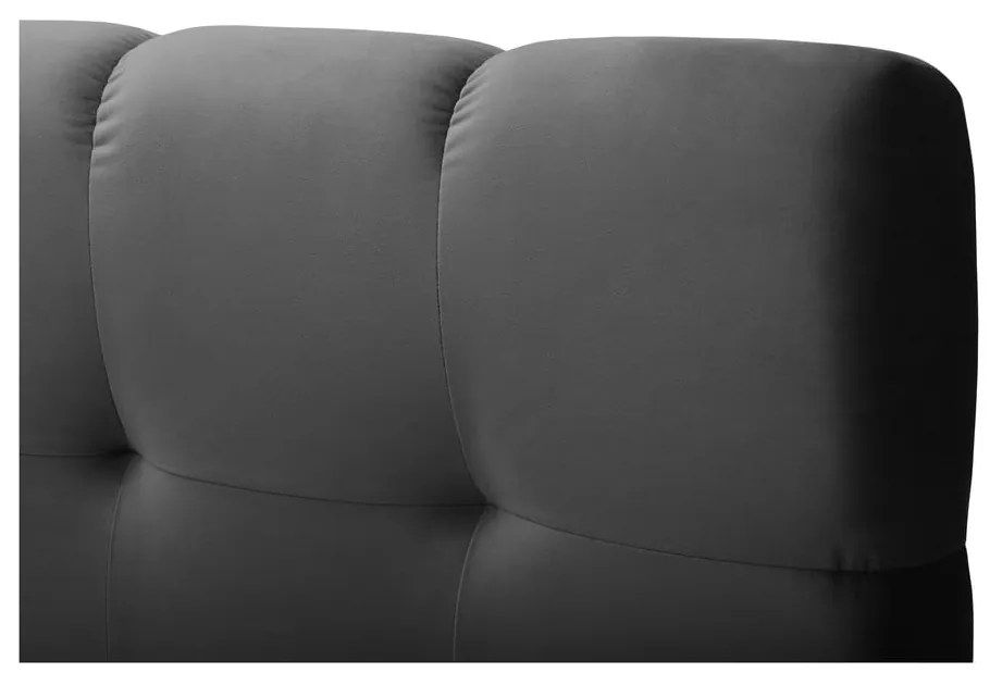 Letto boxspring antracite con contenitore 160x200 cm Bali - Cosmopolitan Design