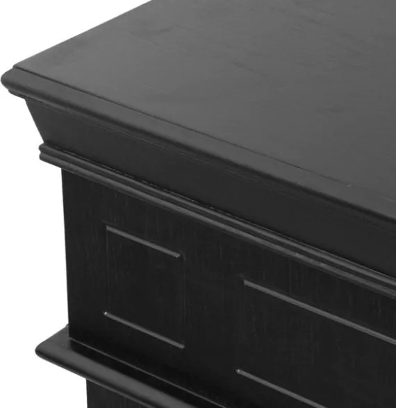 Camino a bioetanolo biocamino da terra Cambridge in legno Nero 110x37x102h