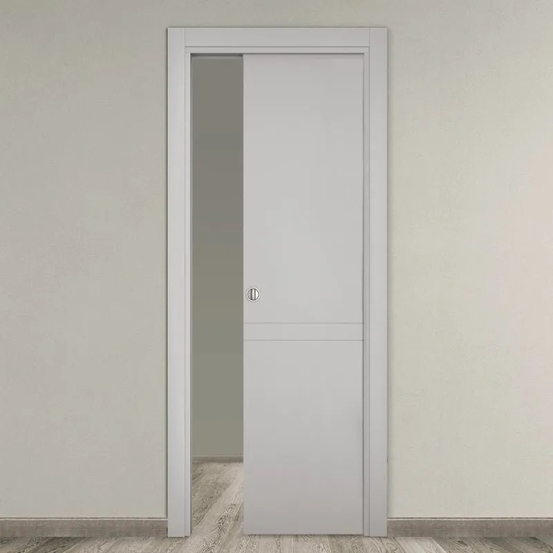 Porta scorrevole Clean grigio L 70 x H 210 cm reversibile