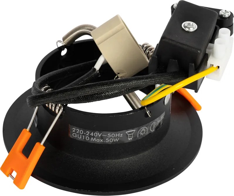 Faretto da incasso smart nero con Wifi GU10 50mm - Gijs