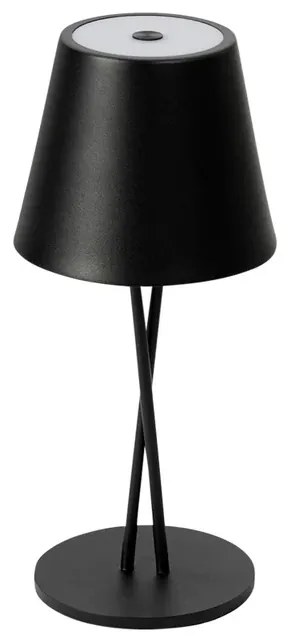 Janea Cross Portable Lampada da Tavolo Dim. IP54 Nero - Lindby