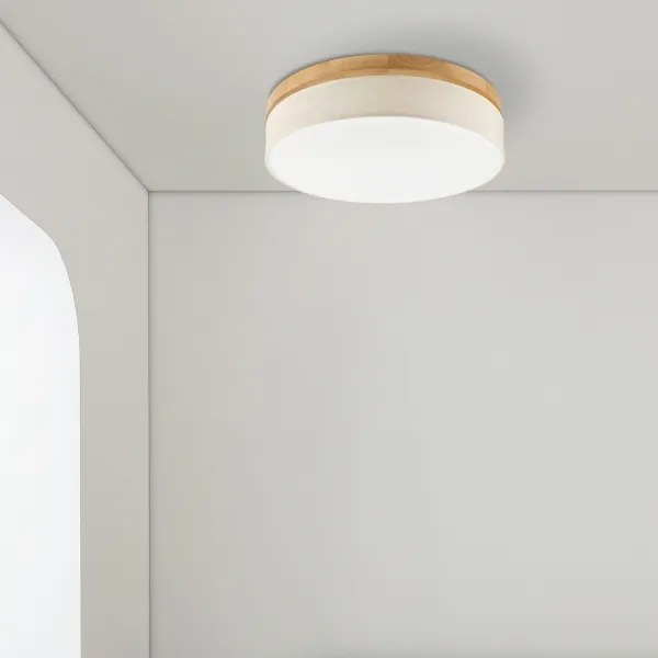 Brilagi - Plafoniera LED BELLADONNA LED/36W/230V Ø 50 cm crema/rovere