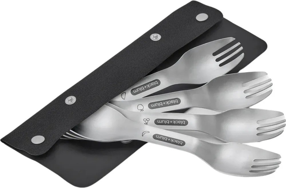 Set di forchette argentato in acciaio inox 4 pz Spork – Black + Blum