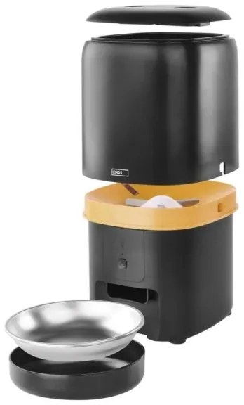 Distributore automatico di mangime 4 l/5V/3xD nero Wi-Fi