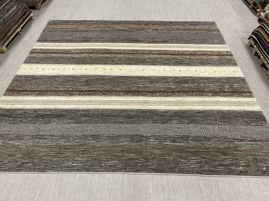 Loribaft Tappeto 420 x 400 Beige (Iran) Annodato A Mano