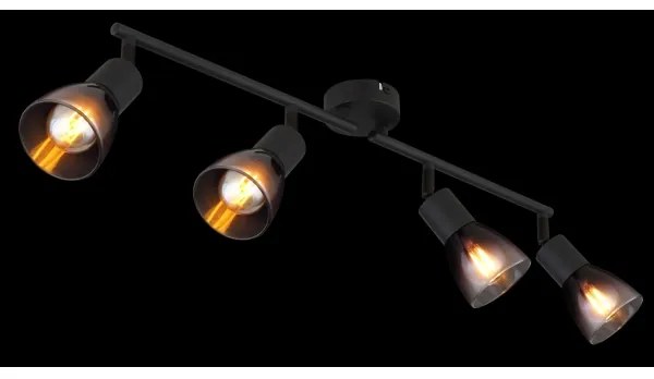 Globo 54312-4 - Faretto SATELLA 4xE14/25W/230V nero