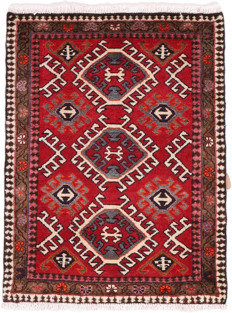 Kashan Tappeto 90x70 (Iran) Annodato A Mano