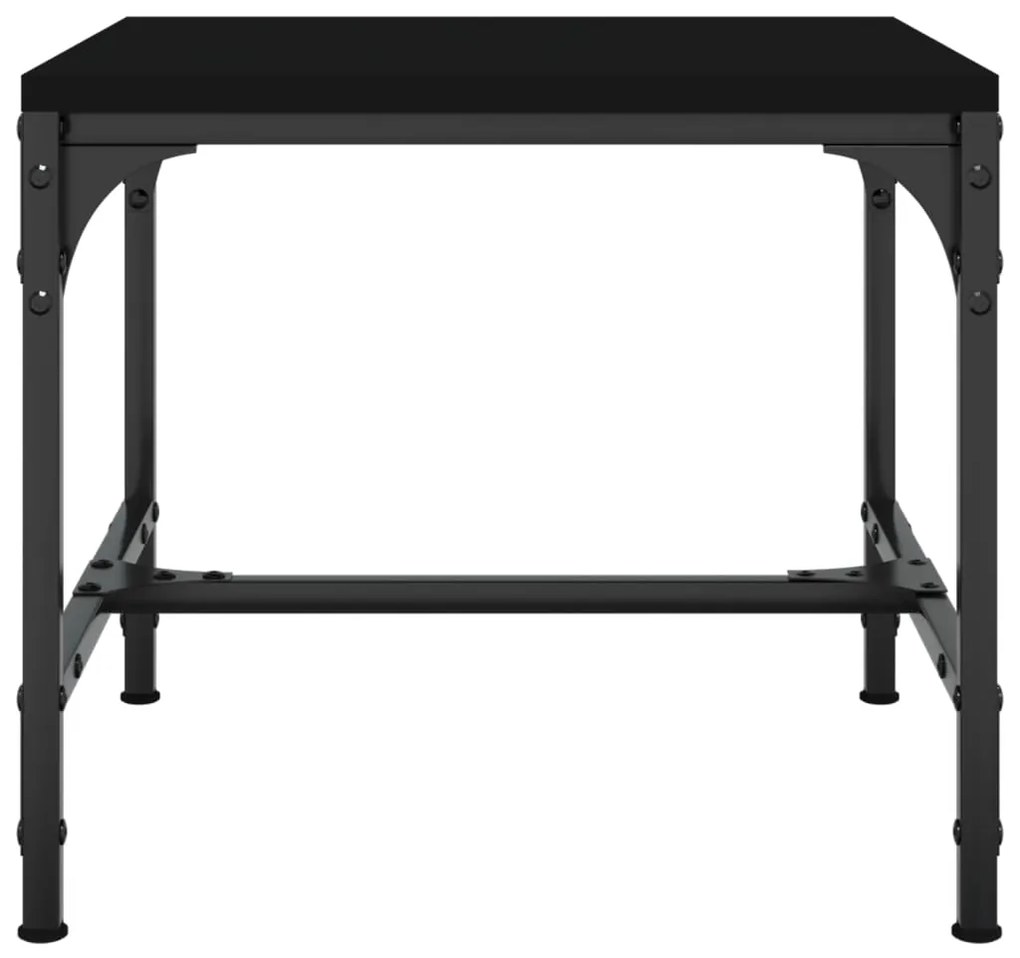 Tavolino nero 40x40x35 cm in legno multistrato