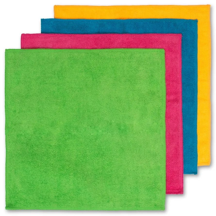 Set di 4 panni in microfibra , 30 x 30 cm Colors - Vileda
