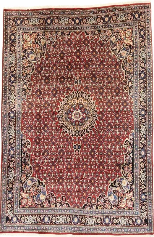 Bidjar Tappeto 310x210 Rosso (Iran) Annodato A Mano