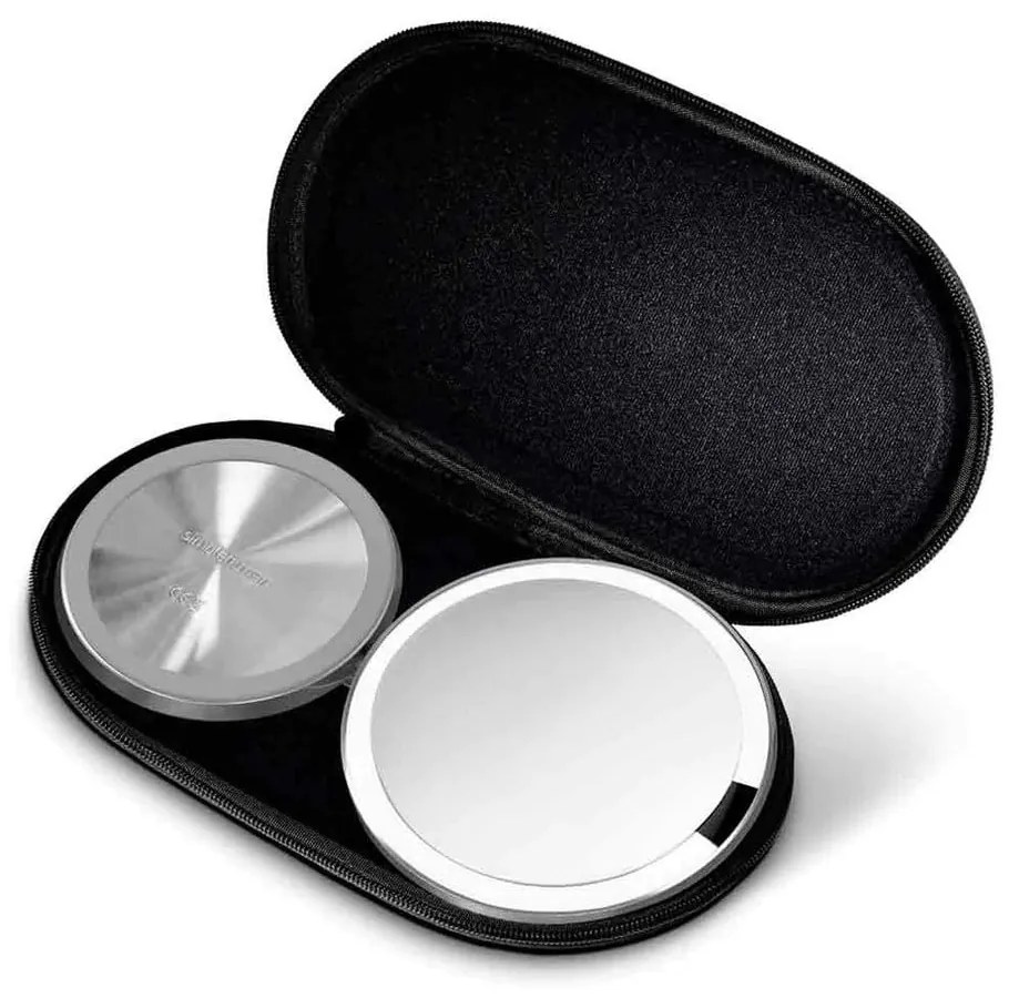 Specchio per make-up con illuminazione/con ingrandimento (10x) ø 12 cm Travel – simplehuman