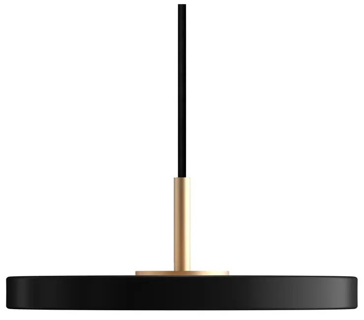 Apparecchio a sospensione LED nero con paralume in metallo ø 15 cm Asteria Micro - UMAGE