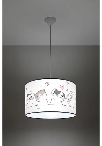 Sollux SL.1419 - Lampadario a sospensione per bambini CAT 1xE27/15W/230V diametro 40 cm