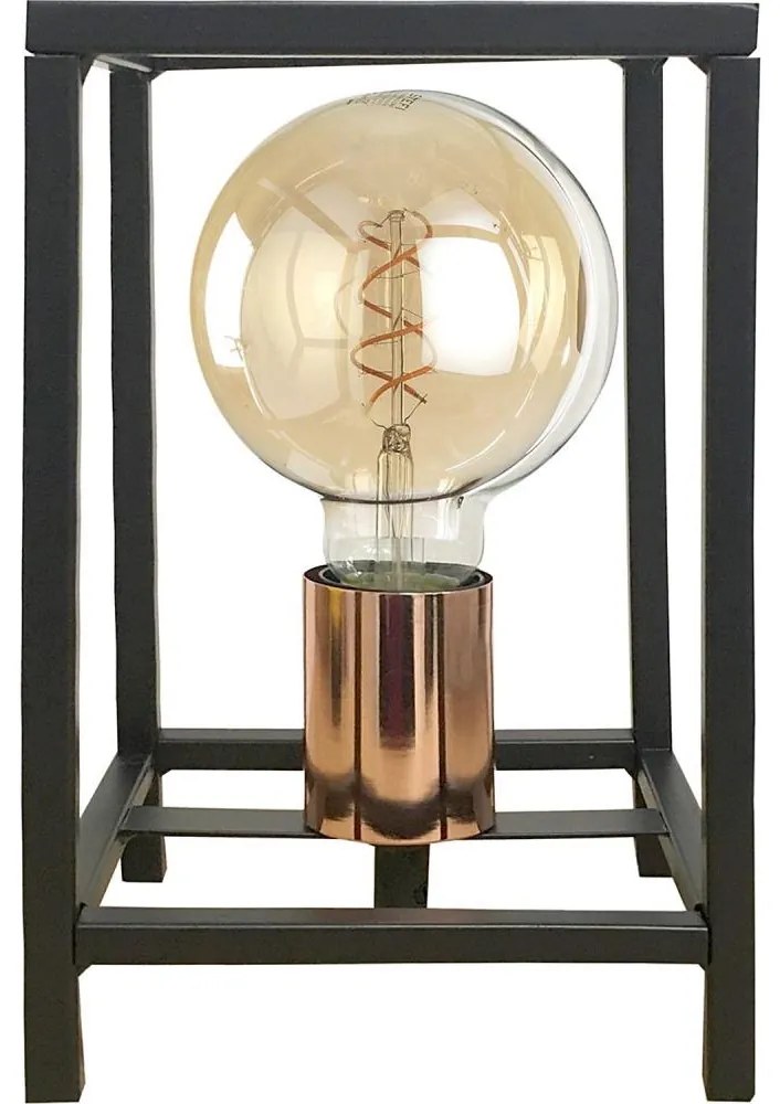 ONLI - Lampada da tavolo FLOKI 1xE27/15W/230V 20 cm nero/rame