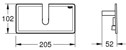 GROHE 26362LN1 - EUPHORIA Ripiano da 150 mm, bianco