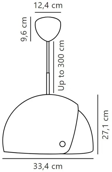 DFTP by Nordlux - Lampadario a sospensione con filo con paralume regolabile ALIGN 1xE27/15W/230V