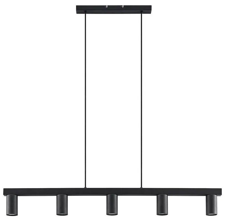 Lindby - Baliko 5 Lampada a Sospensione Black Lindby