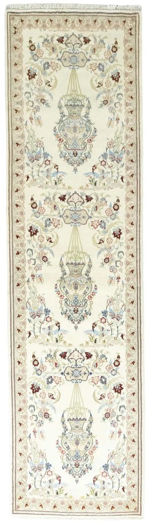 Ghom Tappeto persiano 80x300 Beige (Iran) Annodato A Mano