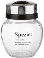 Barattolo spezie in vetro 210 ml con scritta