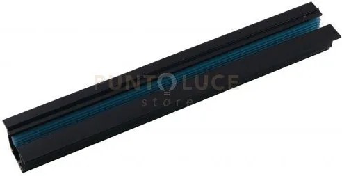 Binario incasso trifase nero incluso tappi 5,5x3,3x100cm led-track-...