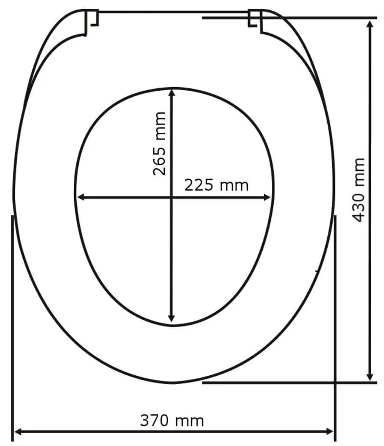 Sedile per wc grigio scuro con chiusura facilitata , 42,5 x 35,5 cm Bellevue - Wenko