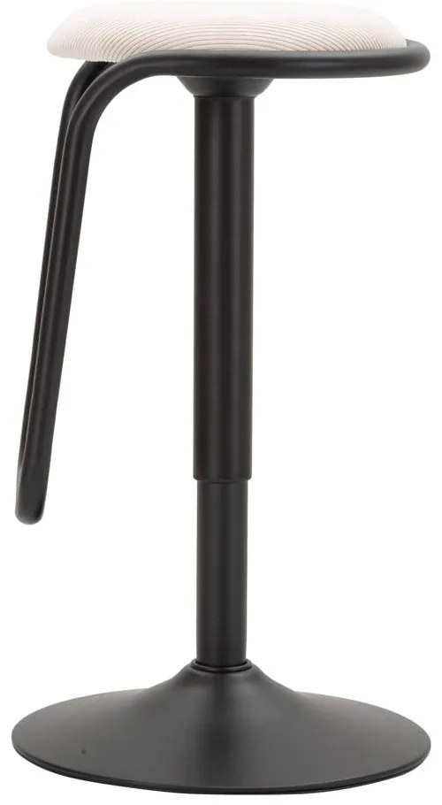 Sedia da bar bianca/nera in imbottito con altezza regolabile (altezza della seduta 61 cm) Destiny – Mauro Ferretti