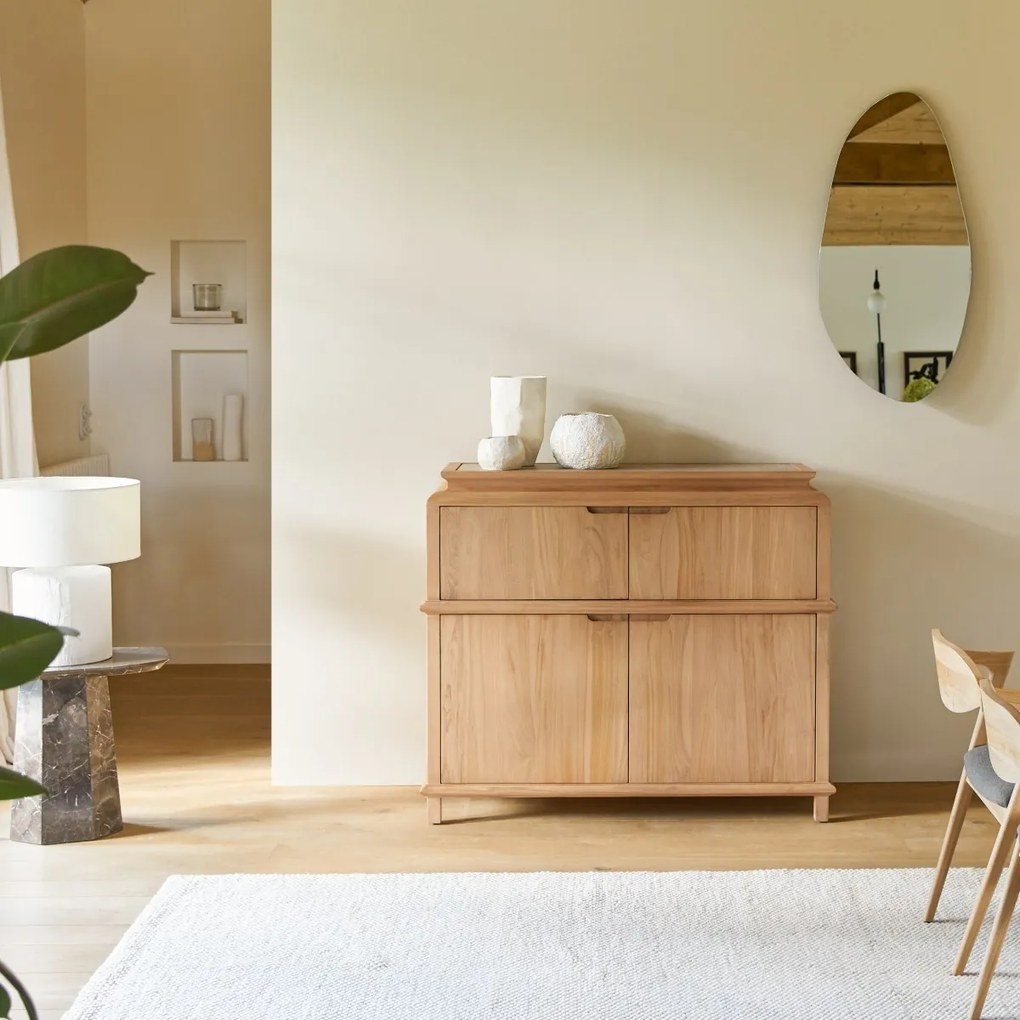 Tikamoon - Credenza in legno di teak massello 120 Achille