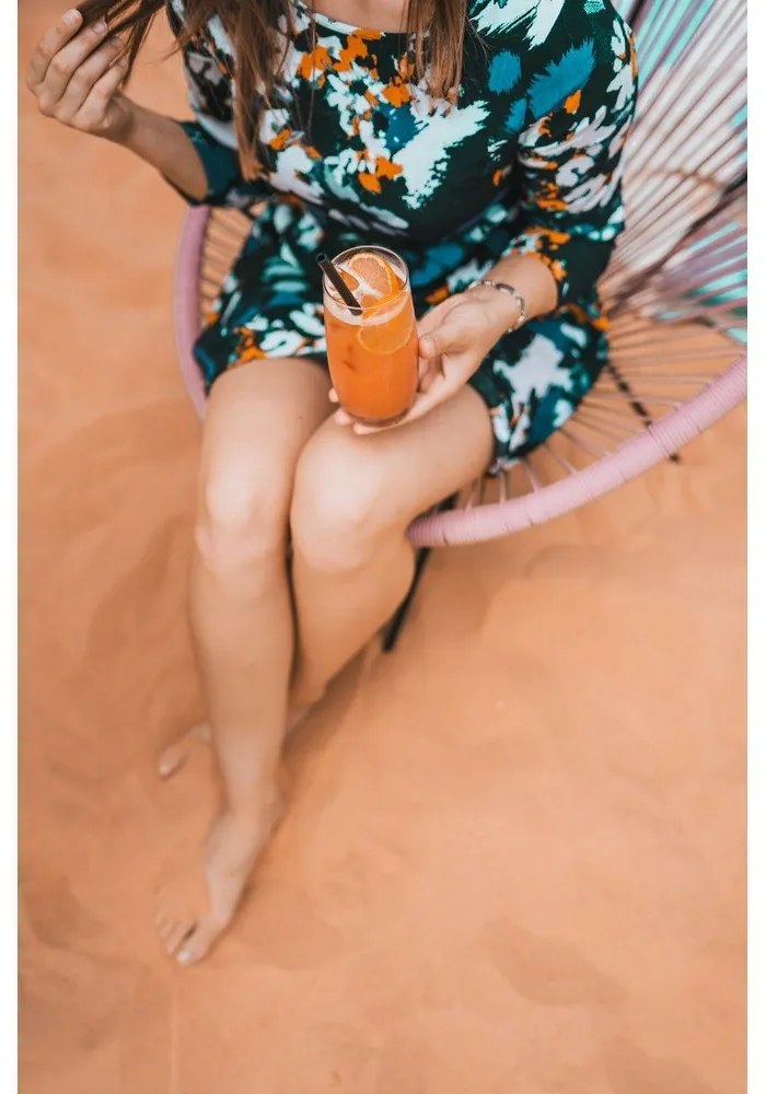 Set di 6 cannucce in vetro nero per bere, lunghezza 20 cm - Vialli Design