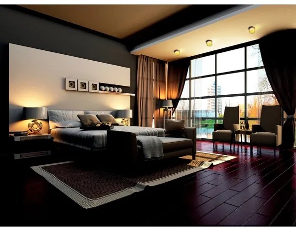 Kanlux 27322 - Lampada da incasso SPAG GU10/35W nero/oro