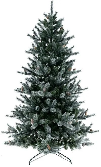 Albero di Natale artificiale innevato Birkdale verde H 150 cm