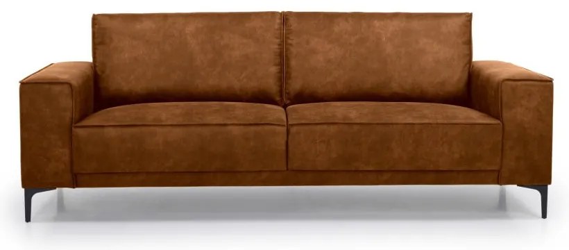 Divano in similpelle marrone cognac 224 cm Copenhagen - Scandic