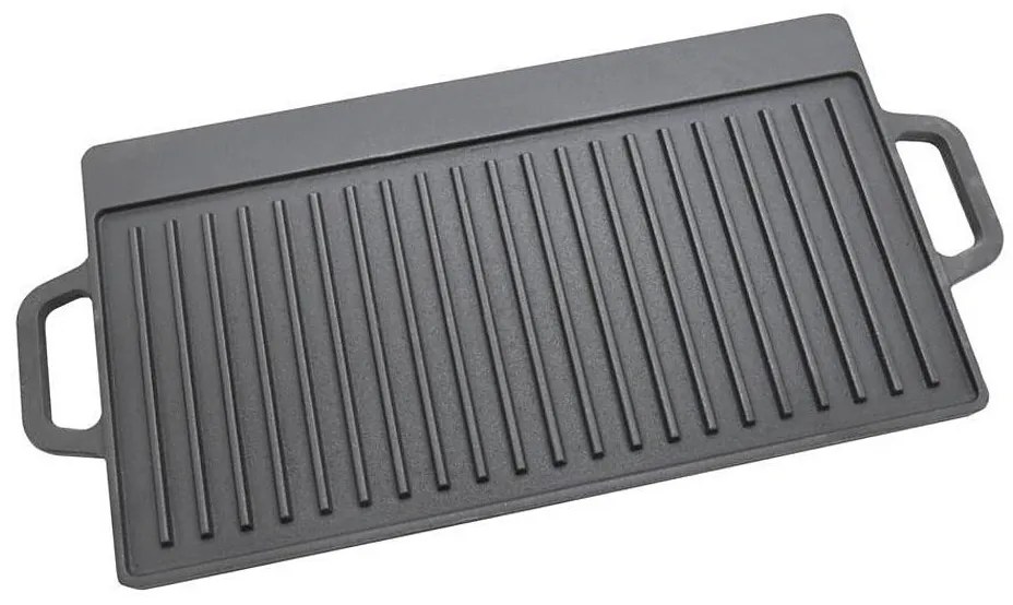 Piastra grill a doppia faccia 50x23 cm
