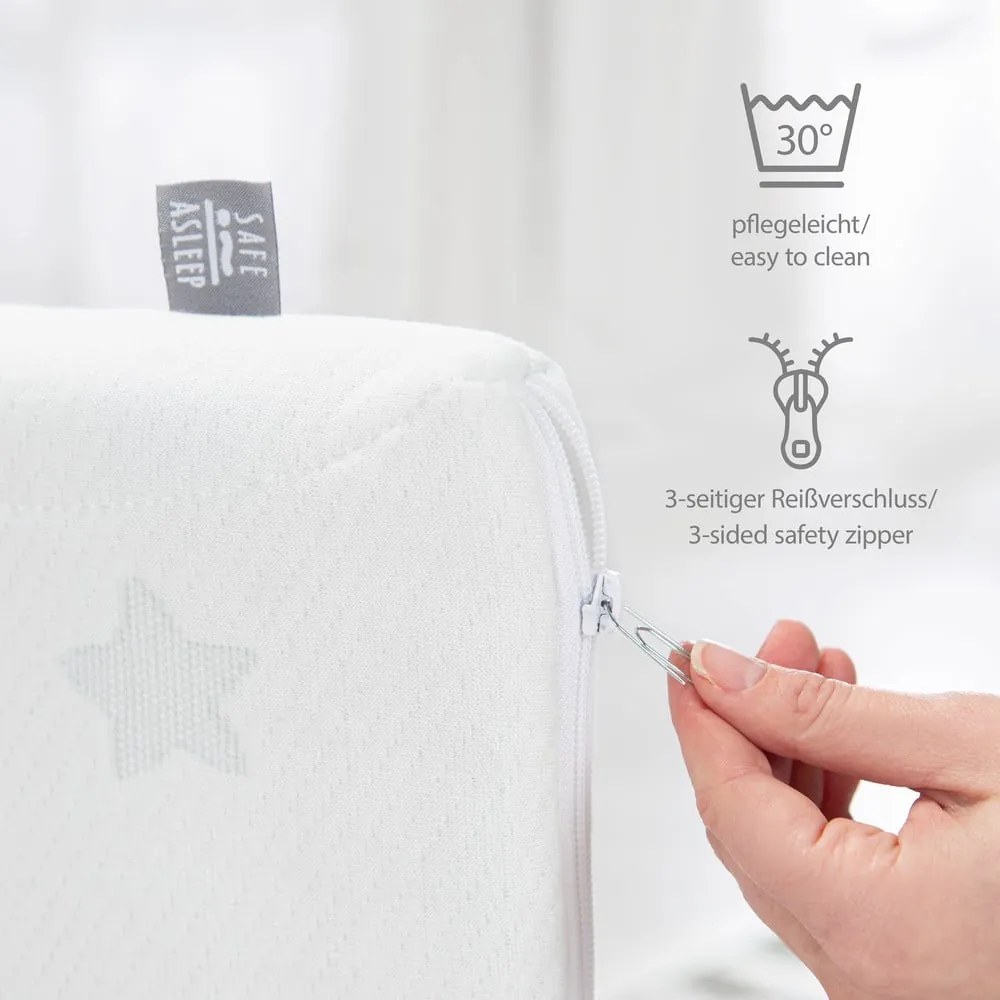 Materasso per bambini in schiuma sfoderabile/termoregolante 60x120 cm Comfort Air Roll – Roba